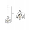 lampa wiszaca diament loft 1 plomienna