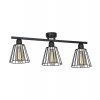 lampa sufitowa 3 plomienna loft dwa kolory