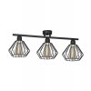 lampa sufitowa 3 plomienna loft dwa kolory