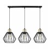 lampa sufitowa na listwie metalowa w stylu loft nuvola