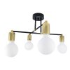lampa sufitowa loft zyrandol zlote elementy