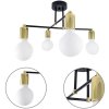 lampa sufitowa loft zyrandol zlote elementy