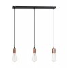 wiszaca lampa edison 3 plomienna miedz chrom