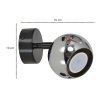 lampa kinkiet ball chrom plafon