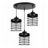 nowoczesna lampa wiszaca 3 plomienna w stylu loft z metalu