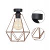 lampa sufitowa plafon miedziany loft