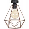 lampa sufitowa plafon miedziany loft