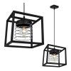 regulowana lampa wiszaca rasti cage zwis metalowy loft