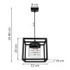 regulowana lampa wiszaca rasti cage zwis metalowy loft