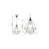 designerska lampa wiszaca loft metalowa czarna