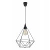 designerska lampa wiszaca loft metalowa czarna