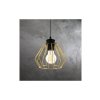 lampa wiszaca loft z kloszami w ksztalcie zlotych diamentow