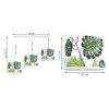 lampa wiszaca regulowana abazury we wzory liscie