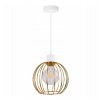 zlota lampa wiszaca w stylu loft z metalu