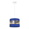 nowoczesna lampa wiszaca elegance gold abazur w pasy