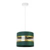 nowoczesna lampa wiszaca elegance gold abazur w pasy