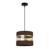 nowoczesna lampa wiszaca elegance gold abazur w pasy