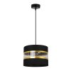 nowoczesna lampa wiszaca elegance gold abazur w pasy