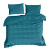 SATÉNOVÉ POVLEČENÍ DINA 160X200 CM, 2KS 70X80 CM TYRKYSOVÉ