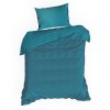 SATÉNOVÉ POVLEČENÍ DINA 160X200 CM, 2KS 70X80 CM TYRKYSOVÉ