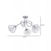 lampa wiszaca chromowana druciane klosze