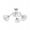lampa wiszaca chromowana druciane klosze