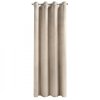 ZATEMŇOVACÍ ZÁVĚS NA KROUŽCÍCH MELANIE 140X250 CM BÉŽOVÁ