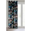 ZATEMŇOVACÍ ZÁVĚS NA KROUŽCÍCH ALANI 140X270 CM VZOROVANÁ