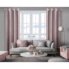 ZATEMŇOVACÍ ZÁVĚS NA KROUŽCÍCH MELANIE 140X250 CM PÚDROVĚ RŮŽOVÁ