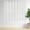 ZÁCLONA NA KROUŽCÍCH LUCY 300X160 CM BÍLÁ