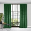 ZATEMŇOVACÍ ZÁVĚS NA PÁSCE ROSA 140X270 CM TMAVĚZELENÁ