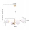 lampa sufitowa nowoczesny zyrandol glamour zloto gold vicenza e14