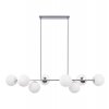 lampa sufitowa nowoczesny zyrandol chrom w stylu glamour siena e14