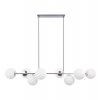 lampa sufitowa nowoczesny zyrandol chrom w stylu glamour siena e14