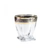 bohemia quadro zloto platyna szklanka whisky 6 szt