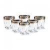 bohemia quadro zloto platyna szklanka whisky 6 szt