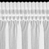 ZÁCLONA NA PÁSCE REBECCA 140X250 CM BÍLÁ
