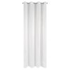 ZÁCLONA NA KROUŽCÍCH LUCY 140X250 CM BÍLÁ