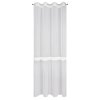 ZÁCLONA NA KROUŽCÍCH SOFI 140X260 CM BÍLÁ