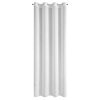 ZÁCLONA NA KROUŽCÍCH IVA 140X270 CM BÍLÁ