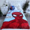 koc flanelowy 100x150 spiderman niebieski coral
