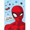 koc flanelowy 100x150 spiderman niebieski coral