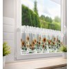 KRÁTKÁ ZÁCLONA NA PÁSCE HELIA 150X30 CM KVĚTY