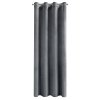 ZATEMŇOVACÍ ZÁVĚS NA KROUŽCÍCH MELANIE 140X250 CM GRAFITOVÁ
