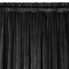 ZATEMŇOVACÍ ZÁVĚS NA PÁSCE ROSA 140X270 CM ČERNÁ