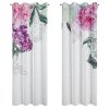 ZÁVĚS NA KROUŽCÍCH ISA, SADA 2KS 140X260 CM KVĚTY