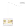 lampa wiszaca spider elegance gold z abazurem
