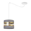 lampa wiszaca spider elegance gold z abazurem