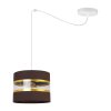 lampa wiszaca spider elegance gold z abazurem