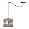 lampa wiszaca spider elegance gold z abazurem